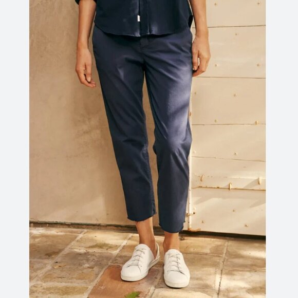 Frank & Eileen WICKLOW The Italian Performance Twill Size 10 Vintage Navy - Picture 2 of 16